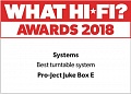 "Лучшая виниловая система" What Hi-Fi Awards 2018 (Великобритания)